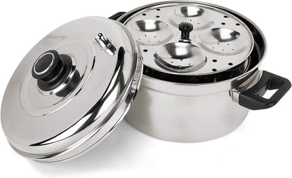 Vinod Stainless Steel Cooker with 4 Layer IDLI Stand