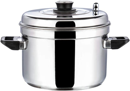 Vinod Stainless Steel Multi Cooker (4 x Idli Plates and 4x Dhokla Plates)- 4 Rack