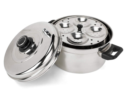 Vinod Stainless Steel Multi Cooker (4 x Idli Plates and 4x Dhokla Plates)- 4 Rack